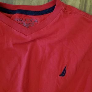 Boys 14/16  Red Nautica t-shirt